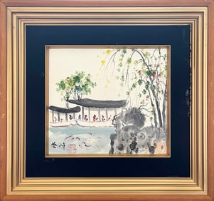 WU GUANZHONG (1919-2010), ATTRIBUTED TO, SPRING SCENE