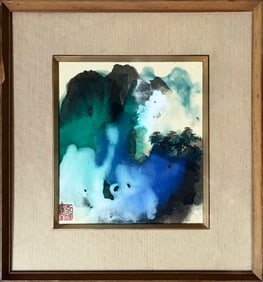 ZHANG DAQIAN (1899-1983), ATTRIBUTED TO, SPLASHED-COLOR LANDSCAPE