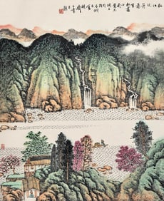 SONG YULIN (B.1947), ATTRIBUTED TO, BOATING ON AUTUMN RIVER