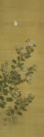 DONG XIAOWAN (1624-1651), ATTRIBUTED TO, CHRYSANTHEMUM AND BUTTERFLY