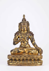A TIBETAN DENSATIL-STYLE WEALTH DEITY