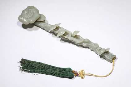 A JADE RUYI SCEPTRE