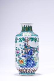 A DOUCAI 'BABAO AND FLORAL ' VASE
