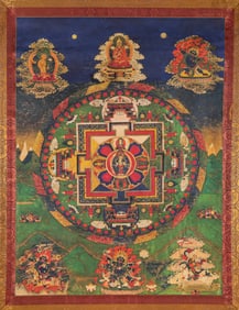 AN ELEVEN-FACED AVALOKITESHVARA MANDALA