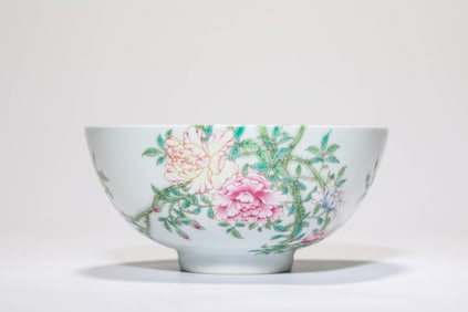 A FAMILLE-ROSE 'FLORAL' BOWL
