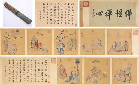 DING GUANPENG (ACTIVE 18TH CENTURY), ATTRIBUTED TO, BUDDHIST STORIES