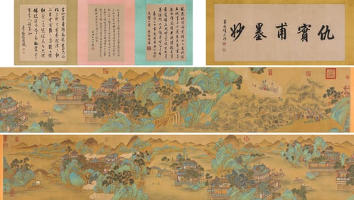 QIU YING (C.1494-1552), ATTRIBUTED TO, QUEEN MOTHER'S FEAST AT JADE POOL