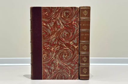 VICTOR HUGO, LE RHIN, 2 VOLS., FULL MOROCCO GILT, PARIS: 1880