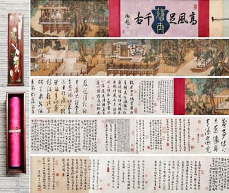 LI GONGLIN (1049-1106), ATTRIBUTED TO, ELEGANT SCHOLARS THROUGH AGES