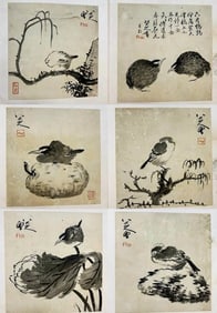 BADA SHANREN (1626-1705), ATTRIBUTED TO, FLOWERS AND BIRDS ALBUM