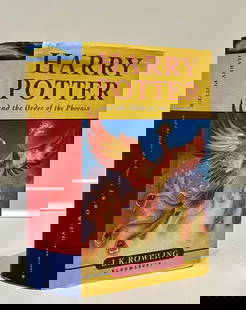 J.K. ROWLING SIGNED AND INSCRIBED FIRST EDITION (2003, ENGLISH): HARRY POTTER: J.K. ROWLING SIGNED AND INSCRIBED FIRST EDITION (2003, ENGLISH): HARRY POTTER Dimensions: Crown octavo Signed "Harry Potter", signed by J.K. Rowling, highly collectible. This novel constructs a world