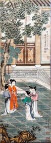 TANG YIN (1470-1524), ATTRIBUTED TO, BEAUTY IN COURTYARD