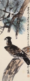 QI BAISHI (1864-1957), ATTRIBUTED TO, EAGLE ON PINE TREE