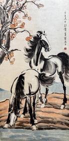 XU BEIHONG (1895-1953), ATTRIBUTED TO, TWO HORSES