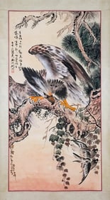 GAO JIANFU (1879-1951), ATTRIBUTED TO, EAGLE HUNTING