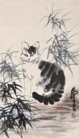 HUANG ZHOU (1925-1997), ATTRIBUTED TO, CATS