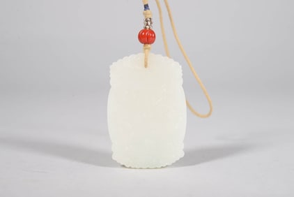 A HETIAN JADE 'FISH AND WEEDS' PLAQUE