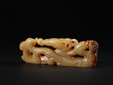 A JADE 'DRAGON-PHOENIX' PENDANT