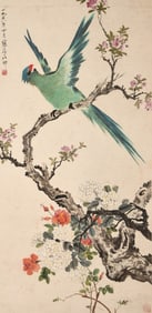 JIANG HANTING (1903-1963), ATTRIBUTED TO, FLOWERS AND BIRDS