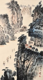 QIAN SONGYAN (1899-1985), ATTRIBUTED TO, TAIHU LAKE SCENERY