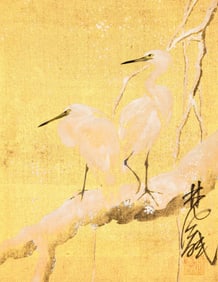 LIN FENGMIAN (1900-1991), ATTRIBUTED TO, TWO EGRETS