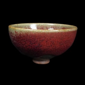 A JUN-TYPE FLAMBE-GLAZED CUP
