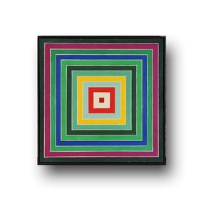 FRANK STELLA (B.1936),ATTRIBUTED TO,ACRYLIC CANVAS