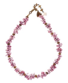 VINTAGE MIRIAM HASKELL ASYMMETRIC GLASS BEAD NECKLACE