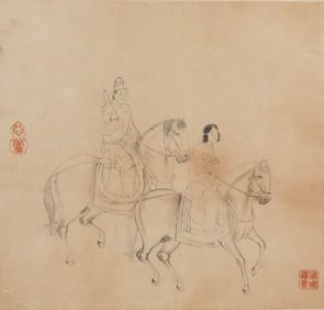 ANONYMOUS, HORSE AND RIDER