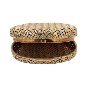 18K GOLD WOVEN MINIATURE BOX