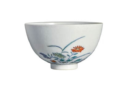 A DOUCAI 'FLOWERS AND POETRY' CUP