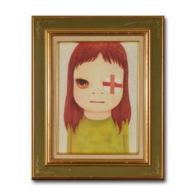 YOSHITOMO NARA (B.1959),ATTRIBUTED TO,OIL ON CANVAS