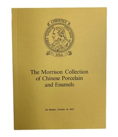 CHRISTIE'S LONDON 1971 FALL AUCTION "THE MORRISON COLLECTION OF CHINESE PORCELAINS"
