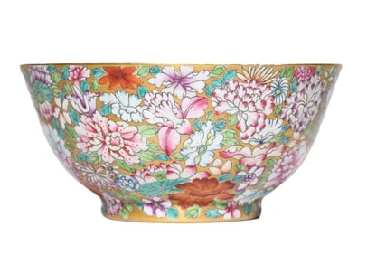 A FAMILLE ROSE 'FLOWERS' BOWL