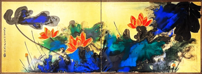 ZHANG DAQIAN (1899-1983), ATTRIBUTED TO, LOTUS