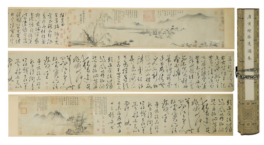 TANG YIN (1470-1524), ATTRIBUTED TO, LOTUS GATHERING