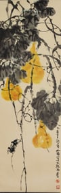 CUI RUZHUO (B.1944), ATTRIBUTED TO, GOURD AND BIRD