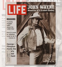 JOHN WAYNE SIGNED, LIFE MAGAZINE - JANUARY 28, 1972 ISSUE