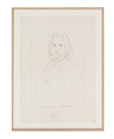DAVID HOCKNEY 1937, ATTRIBUTED TO, BACH