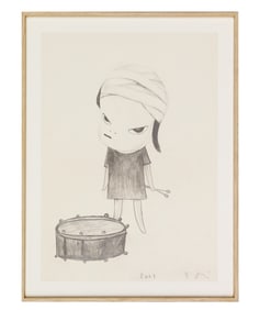 YOSHITOMO NARA (B. 1959), ATTRIBUTED TO, BANGING THE DRUM (2001)