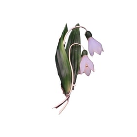 SNOWDROP JADEITE BROOCH, BY ANTON JANDA, VIENNA, 1950
