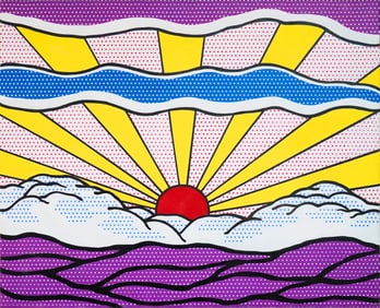 ROY LICHTENSTEIN (1923-1997), ATTRIBUTED TO, OIL AND MAGNA ON CANVAS