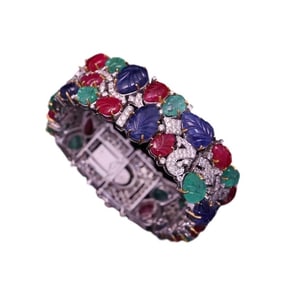 18K GOLD "TUTTI FRUTTI" BRACELET