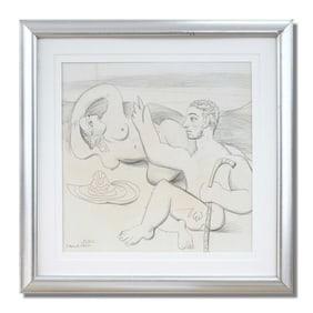 PABLO PICASSO (1881-1973), ATTRIBUTED TO, PENCIL ON PAPER