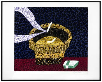 YAYOI KUSAMA (B.1929), SILKSCREEN PRINT