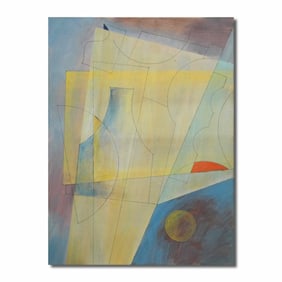 BEN NICHOLSON (1894-1982), ATTRIBUTED TO, OIL ON CANVAS