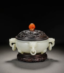 A WHITE JADE CENSER