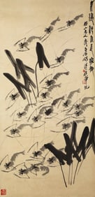 QI BAISHI (1864-1957), ATTRIBUTED TO, SHRIMP