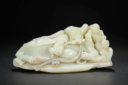 A JADE CARVING OF JIGONG