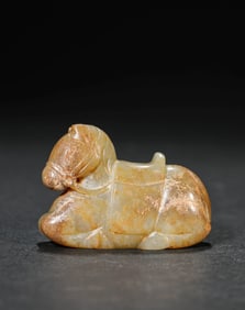 A JADE HORSE PENDANT